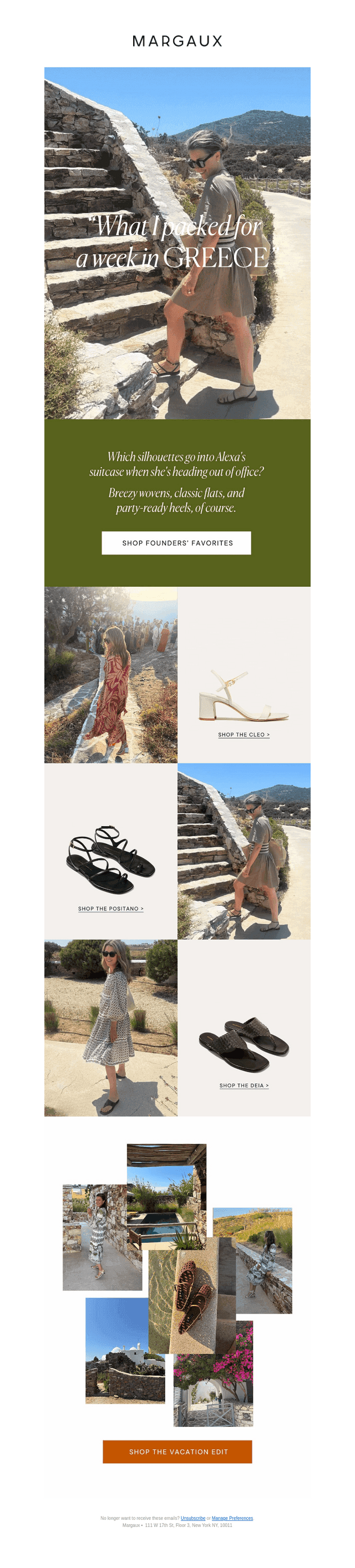What Alexa packed for Greece
