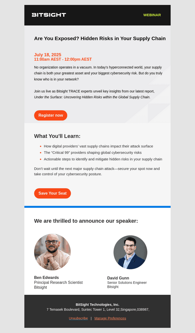 , Join Our Live Webinar on Hidden Supply Chain Threats