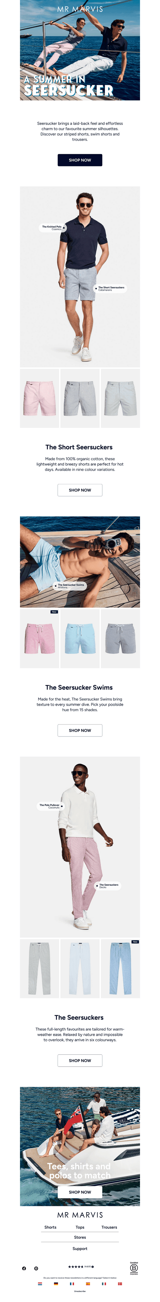 A summer in seersucker