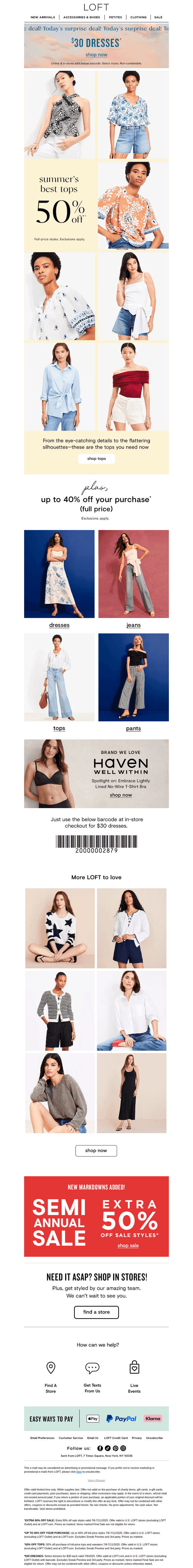 Today’s deal: $30 dresses