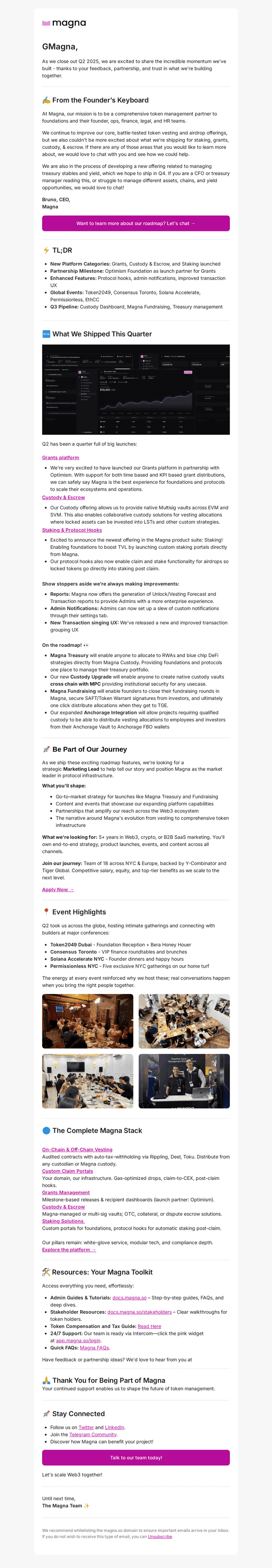 Magna email from Wed, Jul 9, 2025