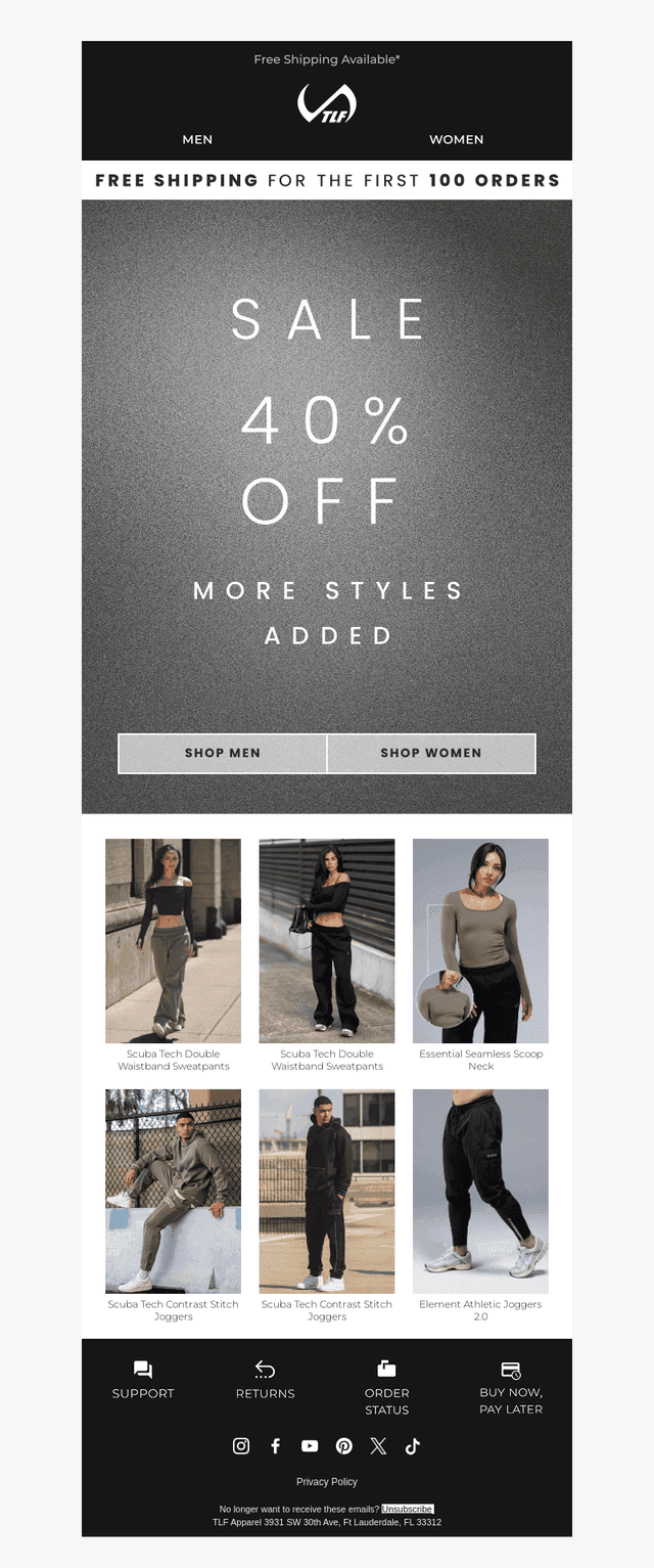 40% OFF! + FREE Shipping! ⚡
