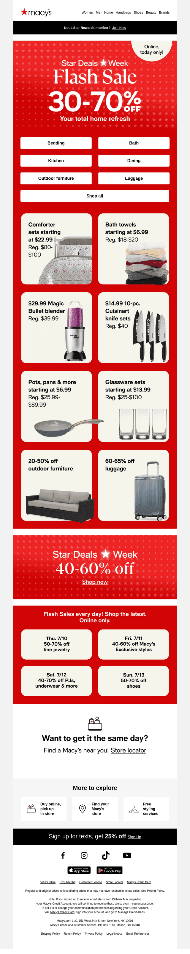 Hours left! Up to 70% off your home refresh