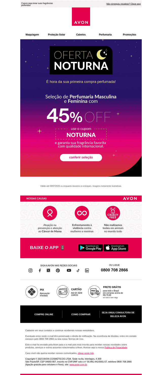 É hora da Oferta Noturna 🌟