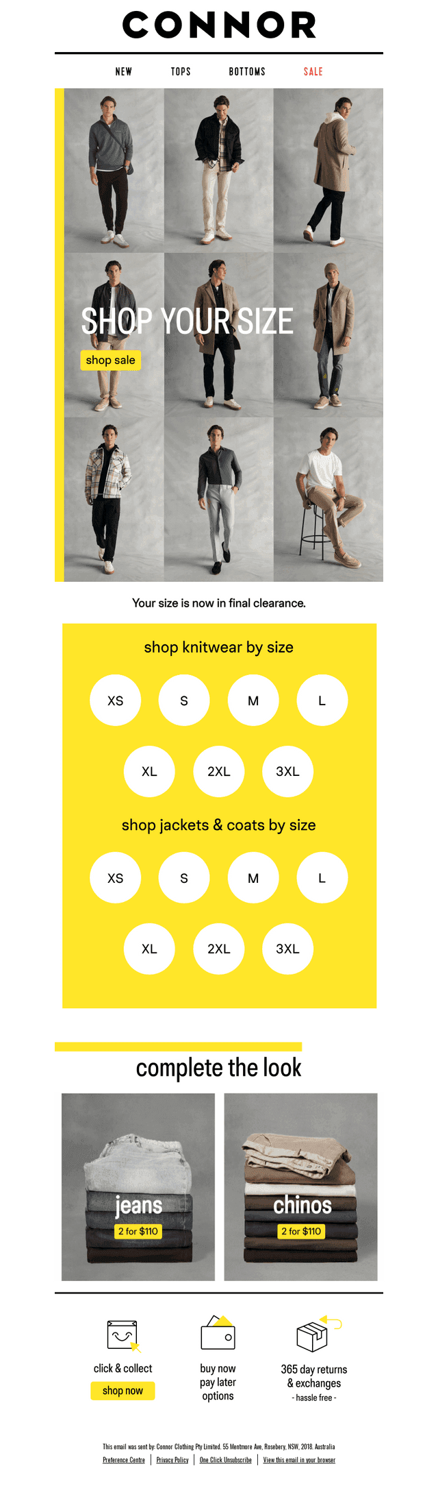 Shop Your Size on Final Clearance