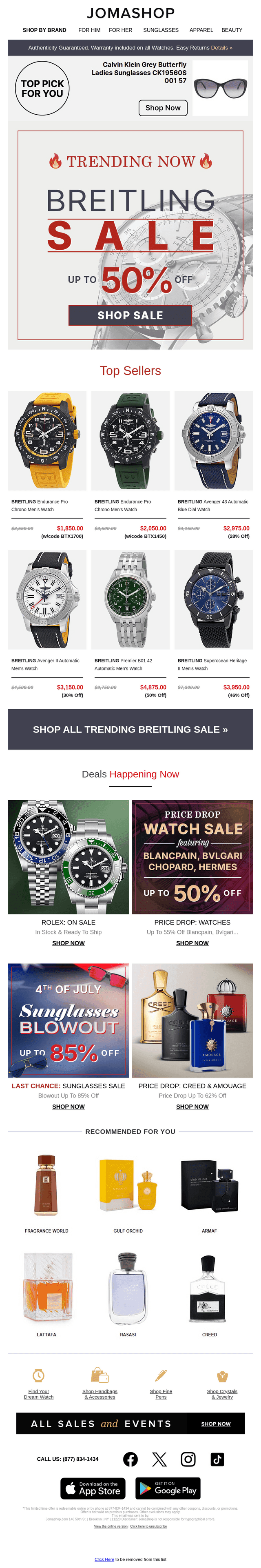 BREITLING TOP SELLERS 🔥 HALF OFF!
