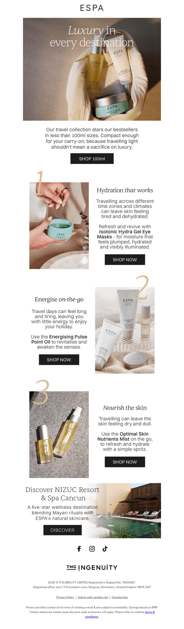 ESPAs travel skincare secrets