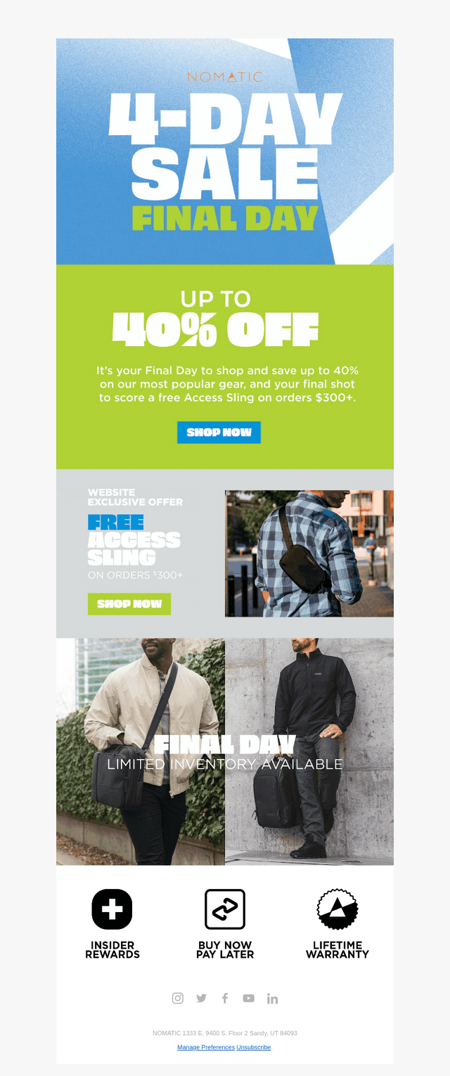 FINAL DAY: Up To 40% Off Ends Tonight