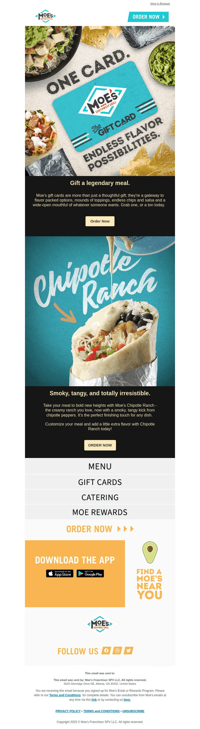 Moe?s Southwest Grill email from Fri, Jul 11, 2025