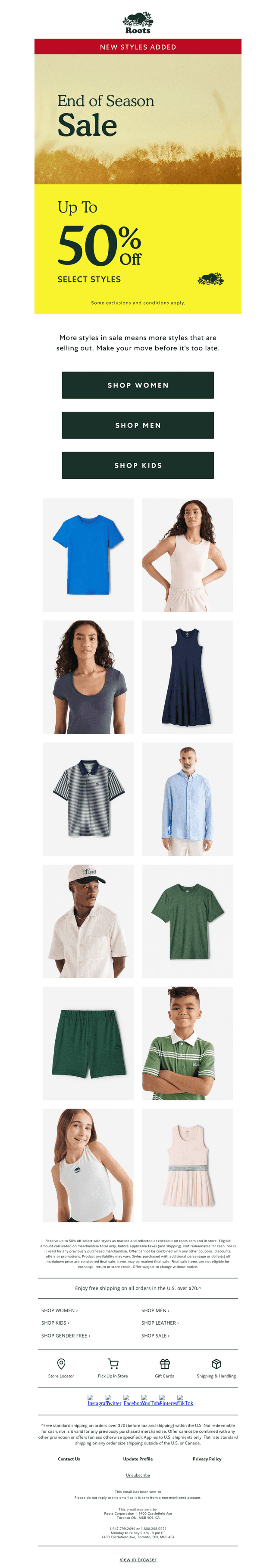 Up to 50% OFF New Styles Added