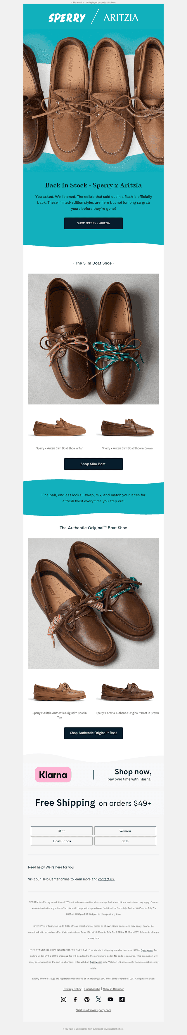Sperry email from Sat, Jul 12, 2025