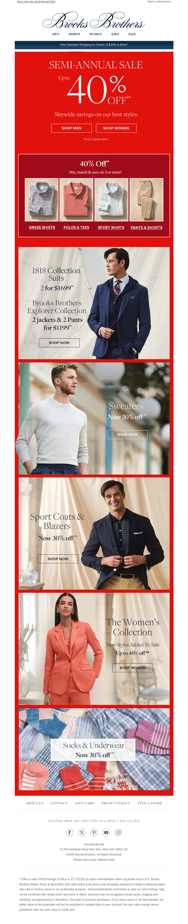 It’s here: up to 40% off!