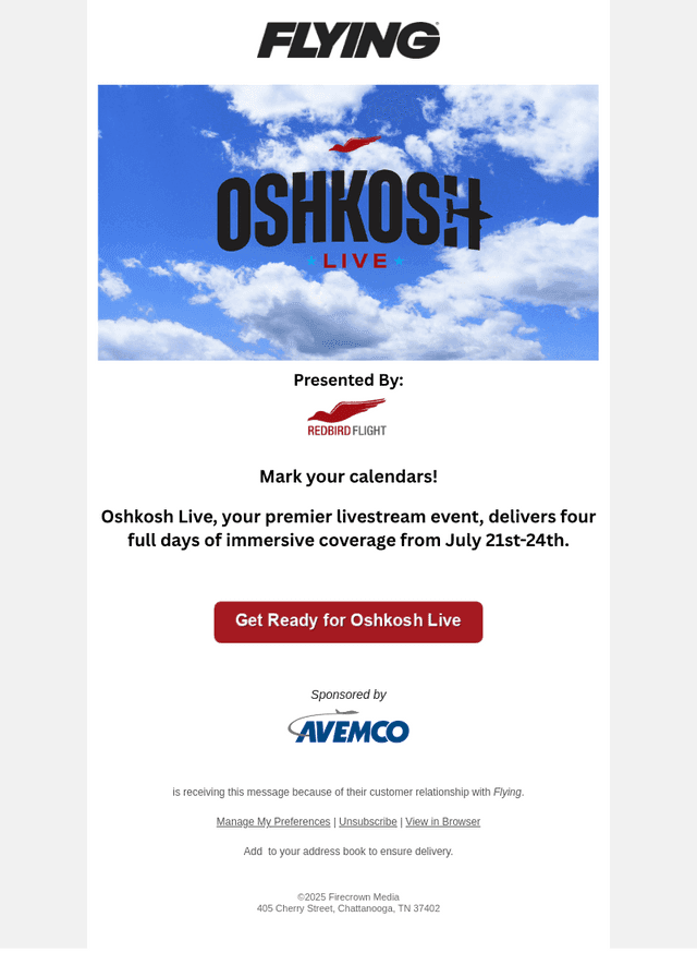 Don't Miss Oshkosh Live!