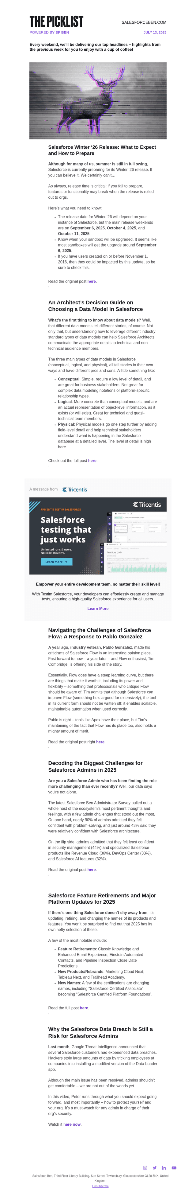 The Picklist ☕️ Salesforce Winter ‘26 Release, Architects & Data Models, and Navigating Flow Challenges