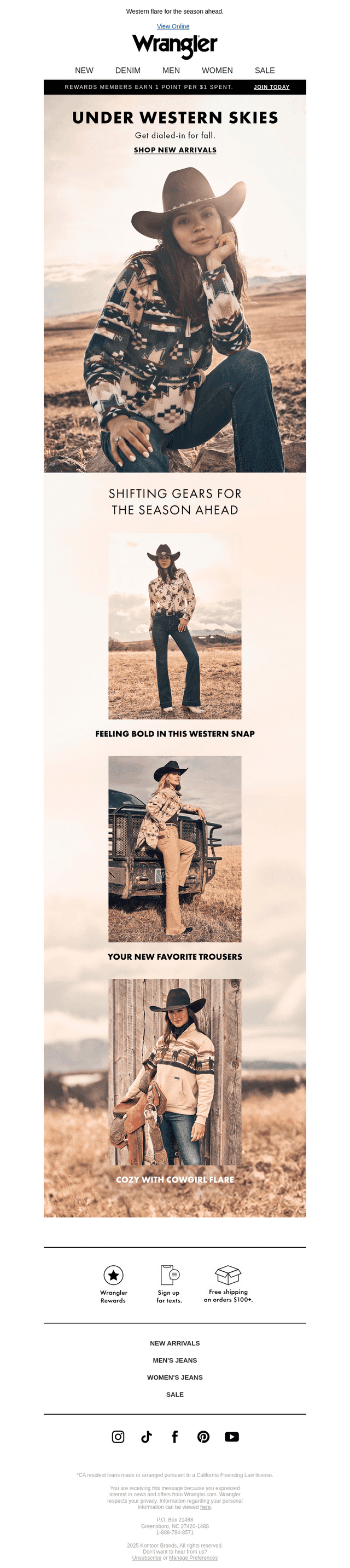 Iconic cowgirl style