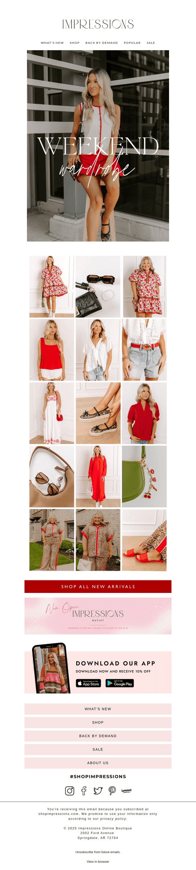 Your Weekend Wardrobe Has Landed ❤️