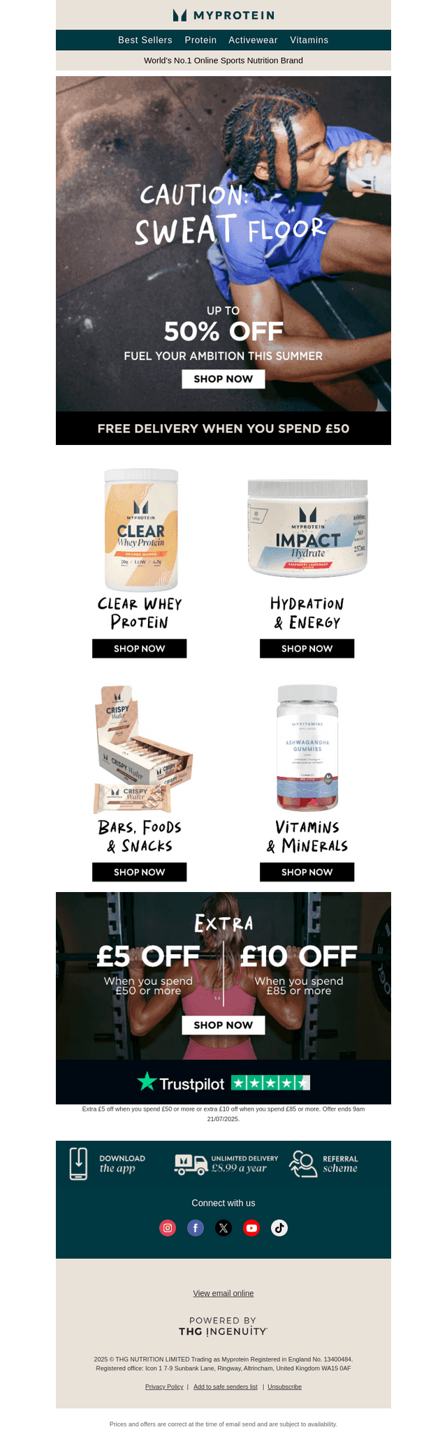 Refresh hard, train HARDER: Up to 50% off