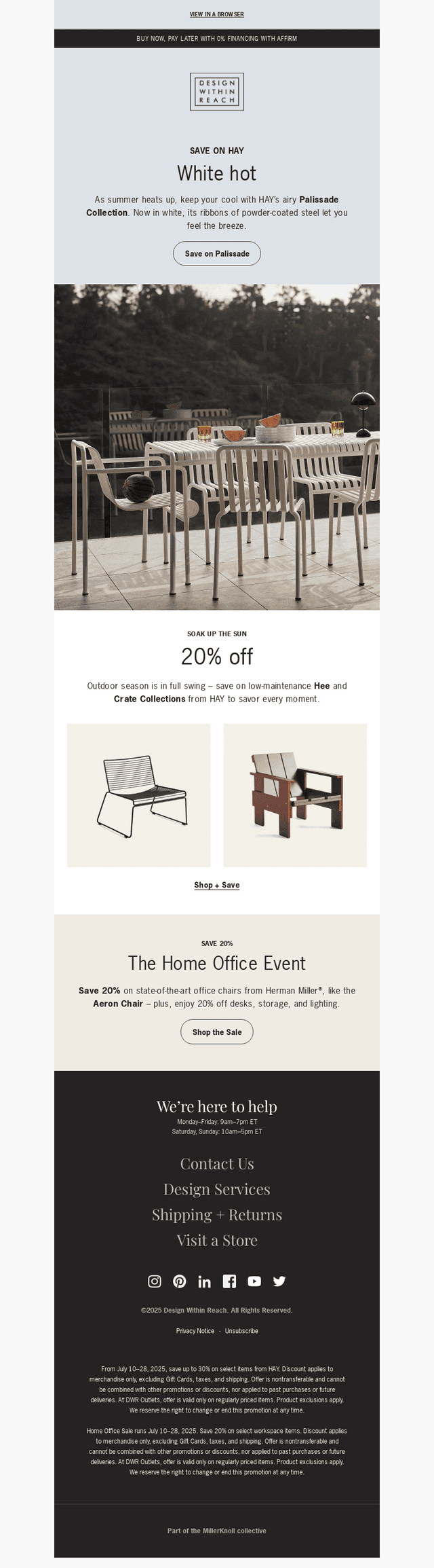 Spend summer outside with Palissade