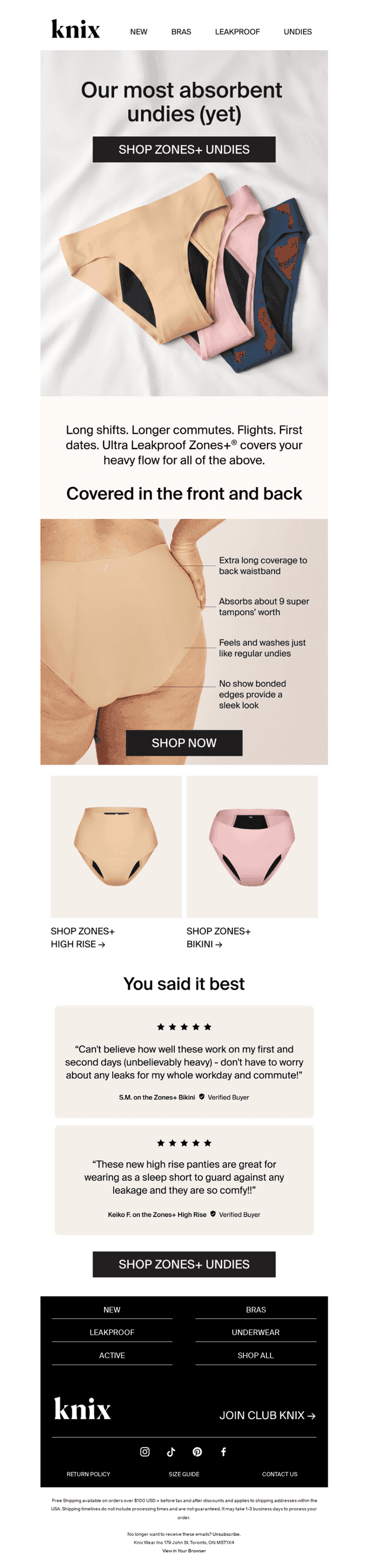 Discover the Zones+ Leakproof magic 🪄