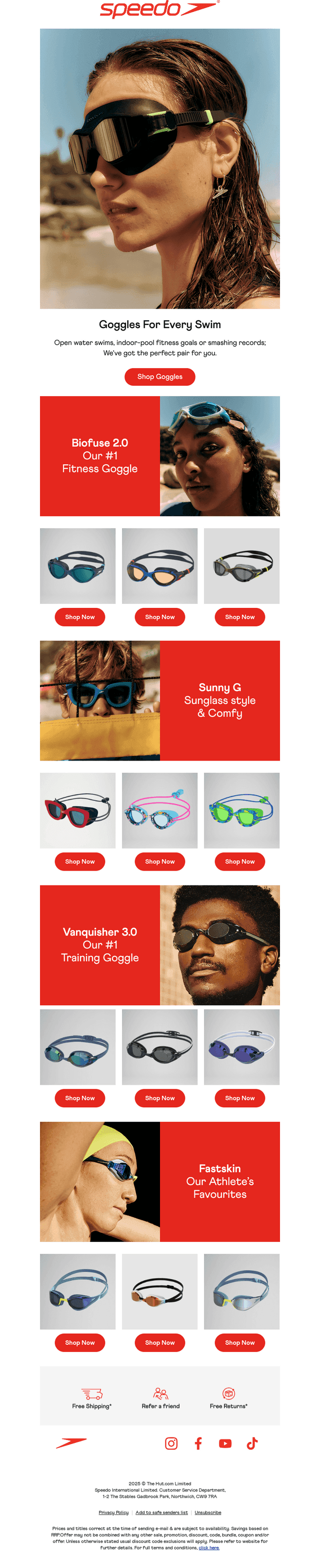 For the best vision under water