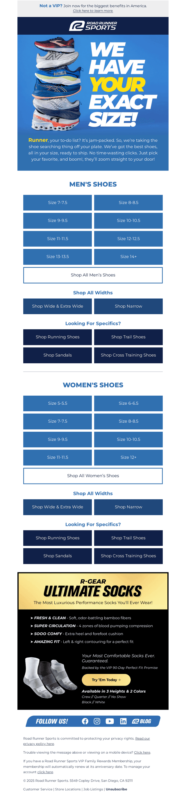 Your Size? We Have It!