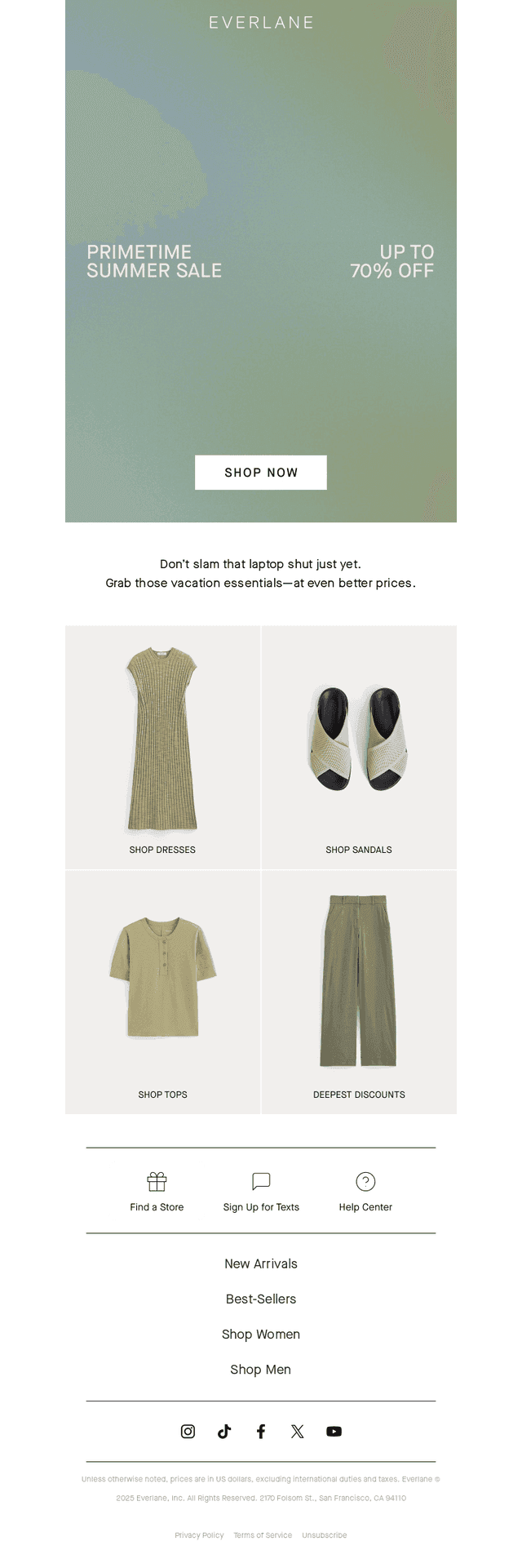 Get Vacation Ready for Up to 70% Off