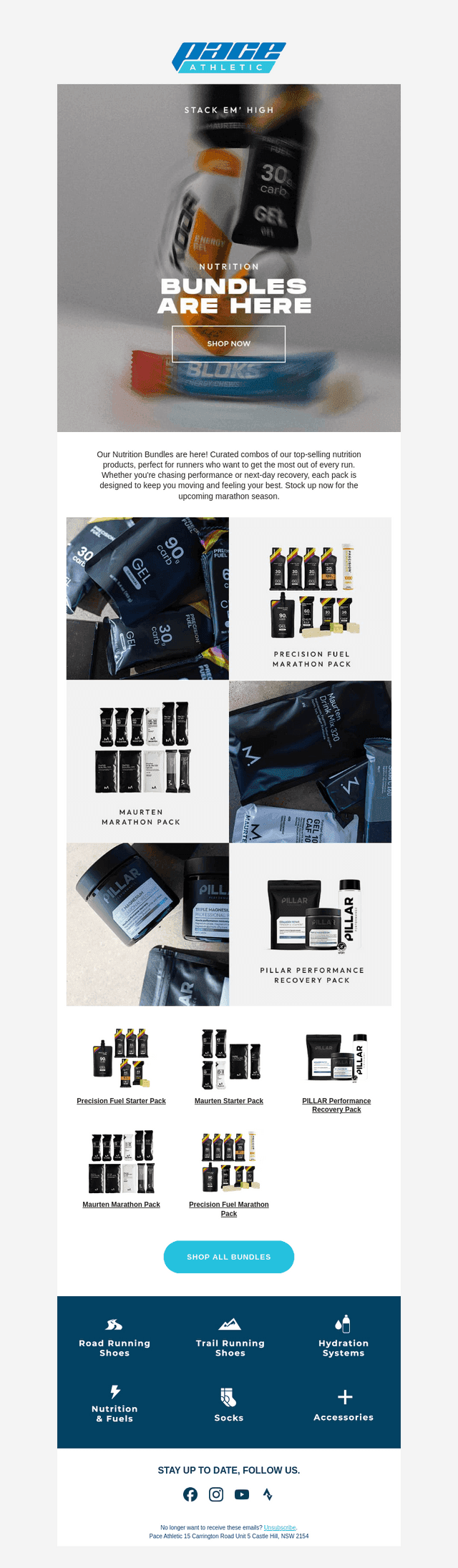 Nutrition Bundles now at Pace Athletic 👯😱