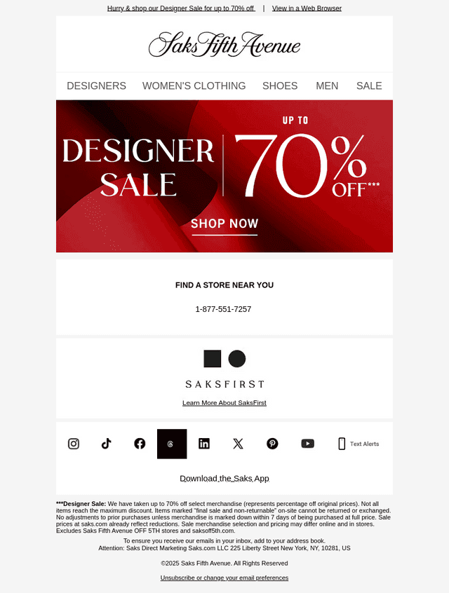 Up to 70% off (need we say more?)