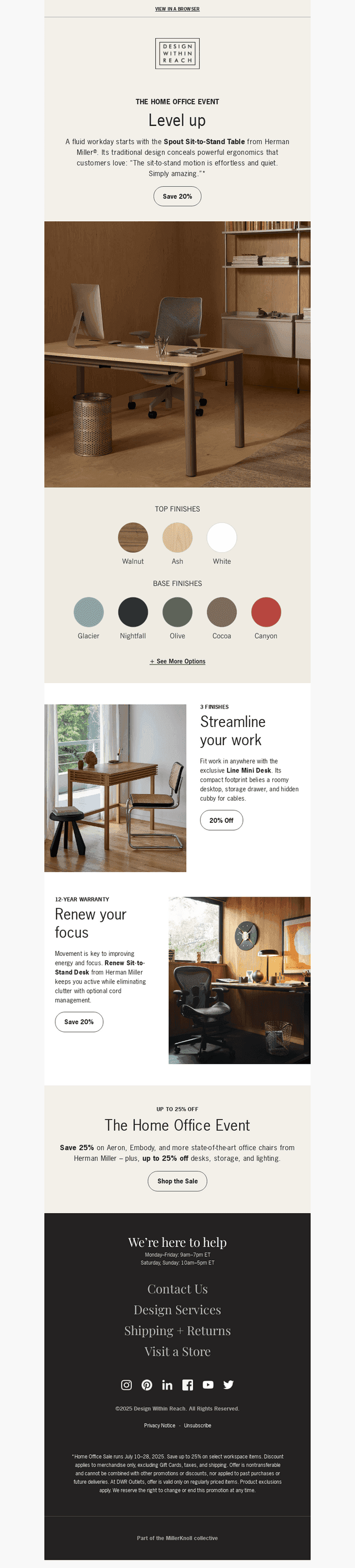 Desks for every work style – and office size