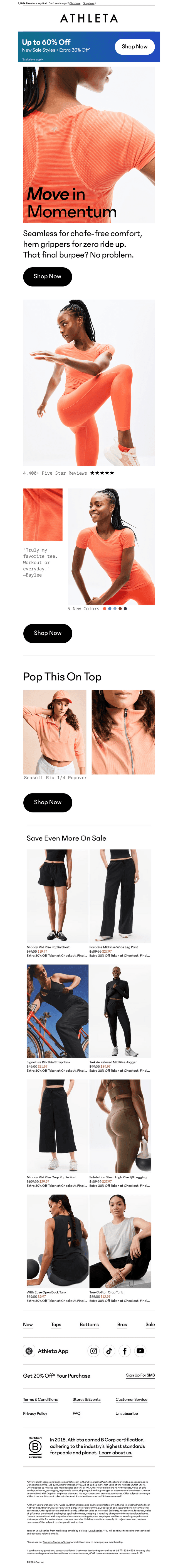 New in our #1 workout top
