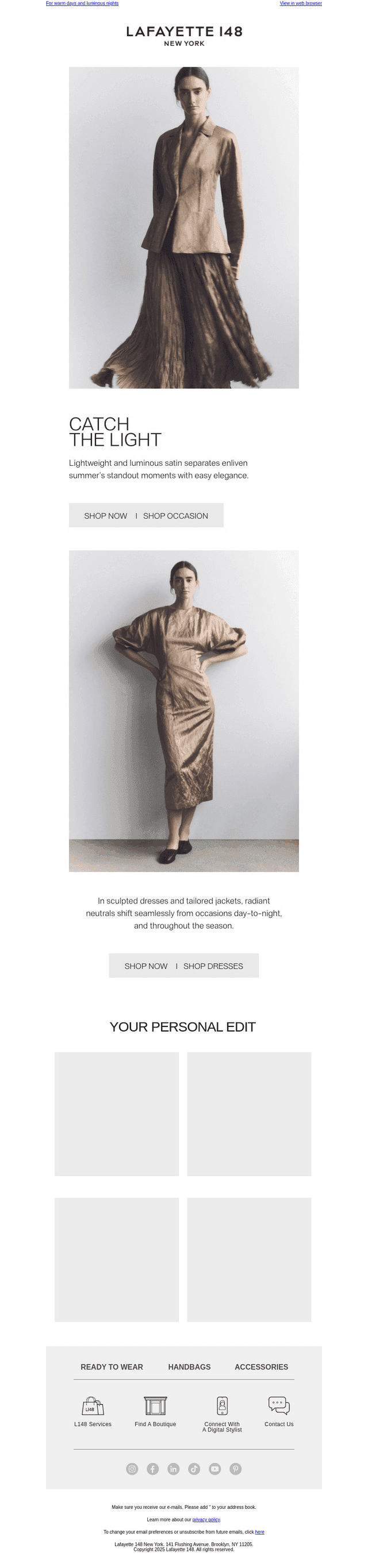 High Summer Shine: Satin Statements