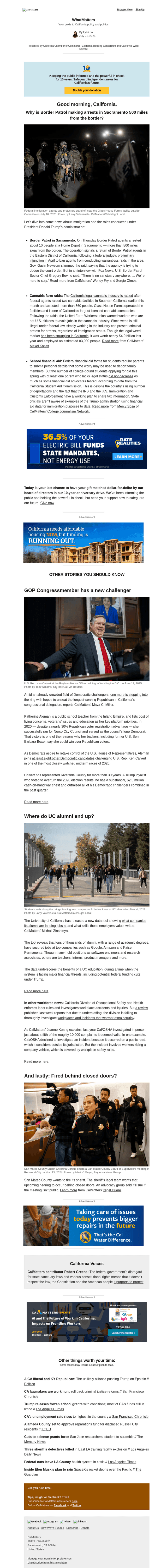 Calm email from Mon, Jul 21, 2025