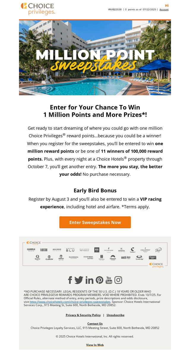 What Would You Do With ONE MILLION POINTS?