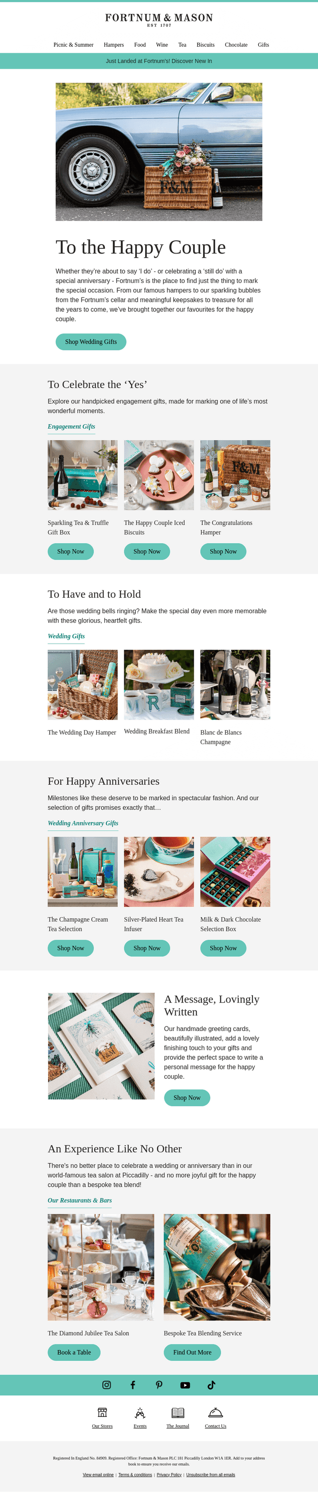 Fortnum & Mason email from Tue, Jul 22, 2025