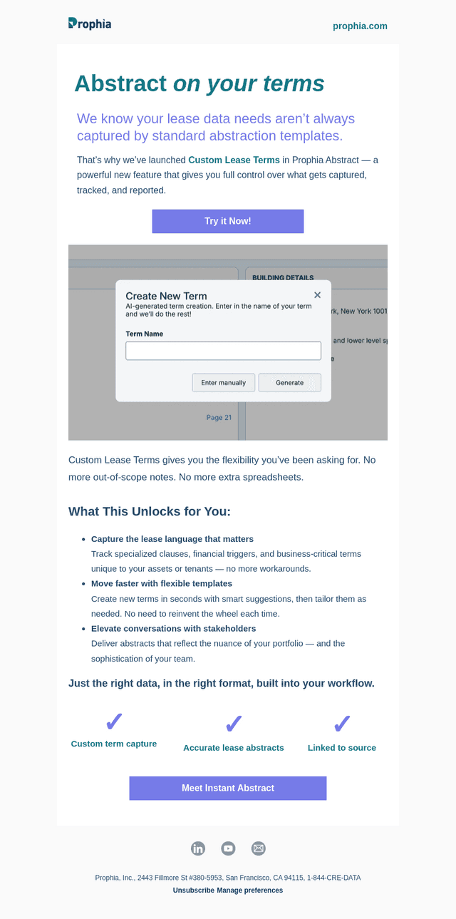 Prophia email from Tue, Jul 22, 2025