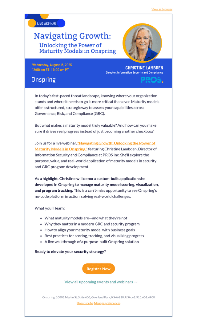 Unlock Strategic Growth: Join Our Maturity Models Webinar