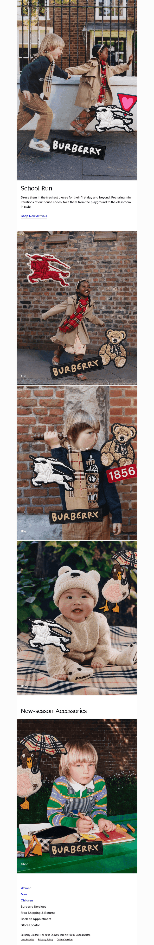 School’s calling: new in childrenswear