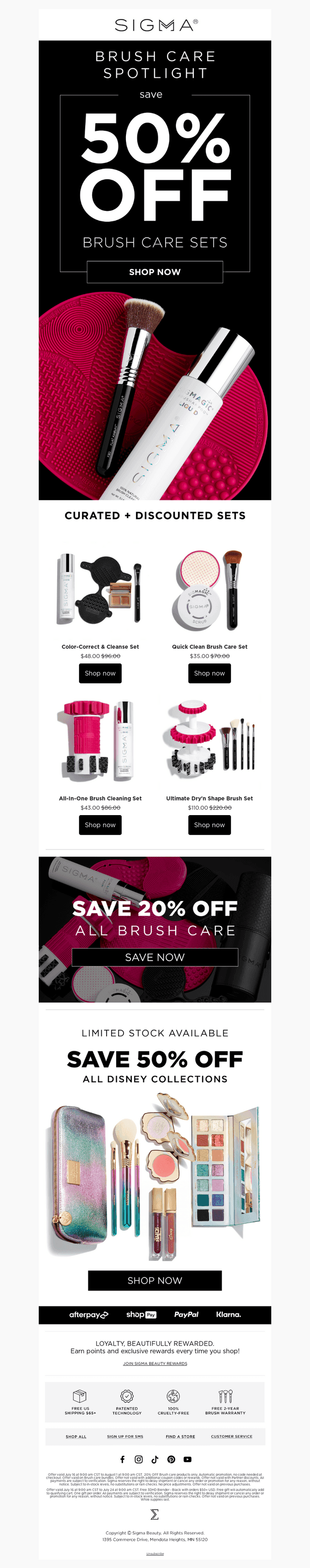 50% OFF Brush Care Sets 🧼