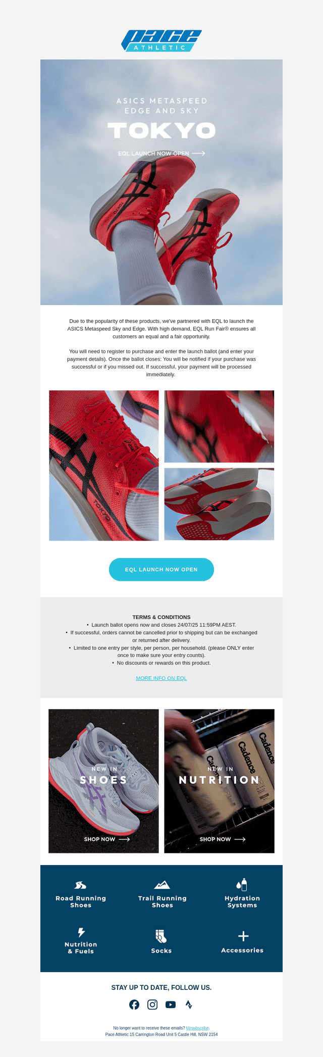Asics Metaspeed Tokyo Series EQL launch now open! 😍