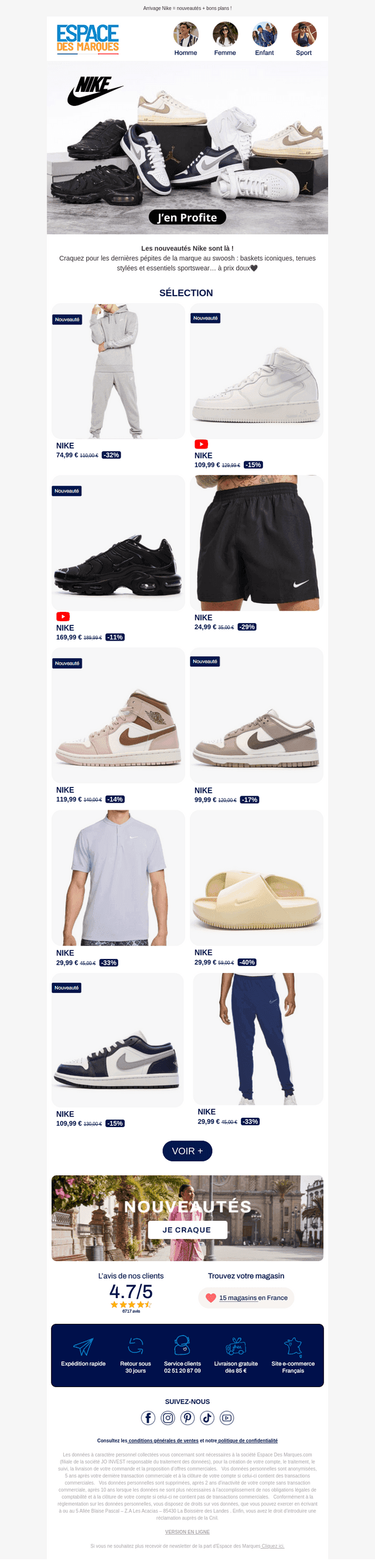 Nike débarque : soyez prêt !⚡