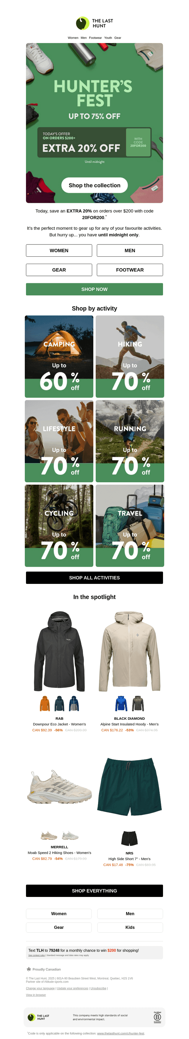 💥 TODAY'S OFFER: Save an EXTRA 20%
