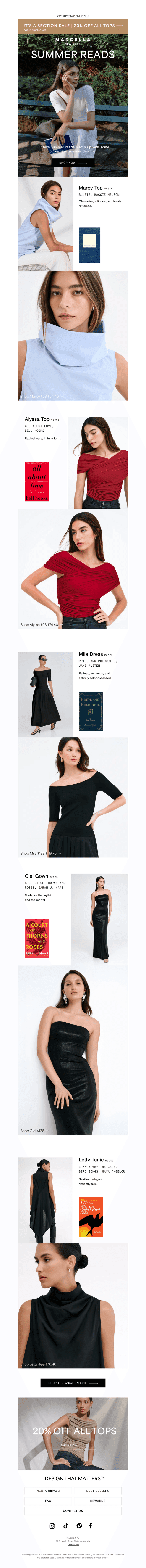 Oops: Section Sale. 20% Off All Tops.
