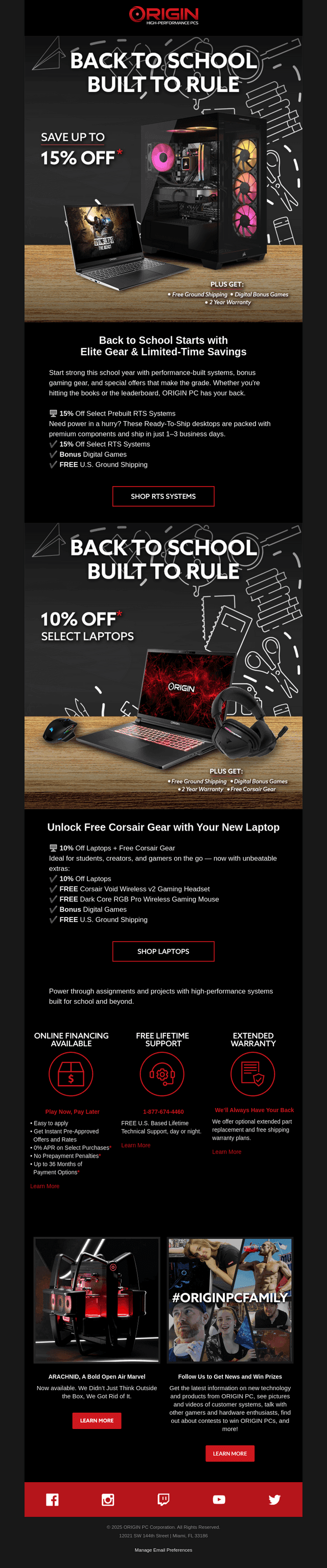 ORIGIN PC email from Wed, Jul 23, 2025