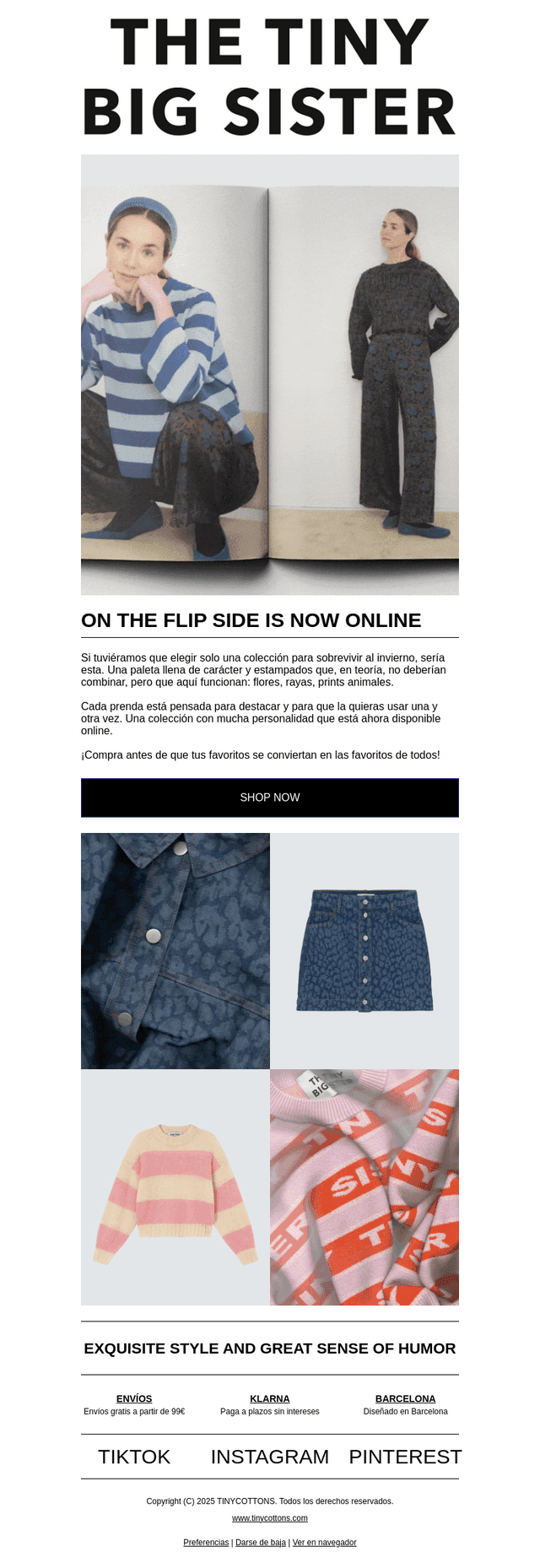 Nueva Colección AW25 online | TTBS