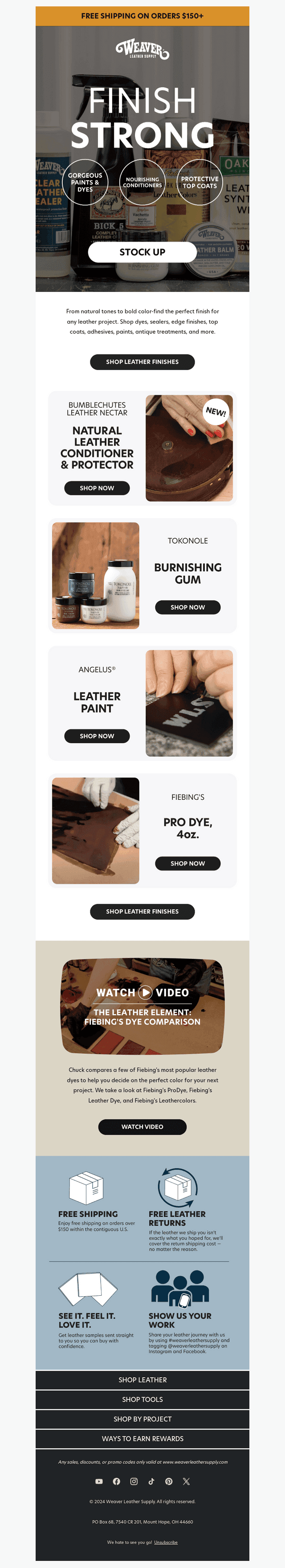Leather Finishes for Every Need