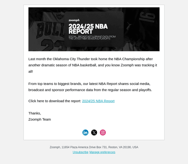 Zoomph's 2024/25 NBA Season Report