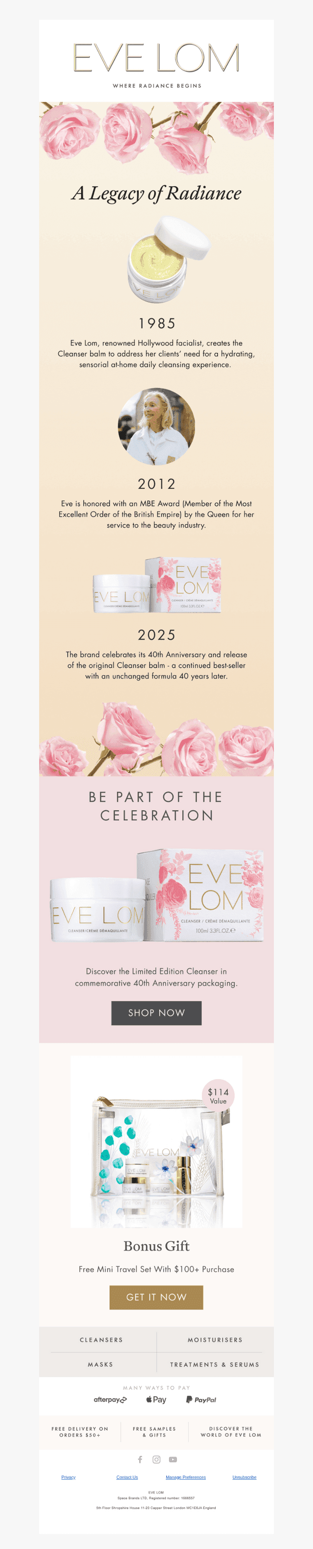 EVE LOM email from Thu, Jul 24, 2025