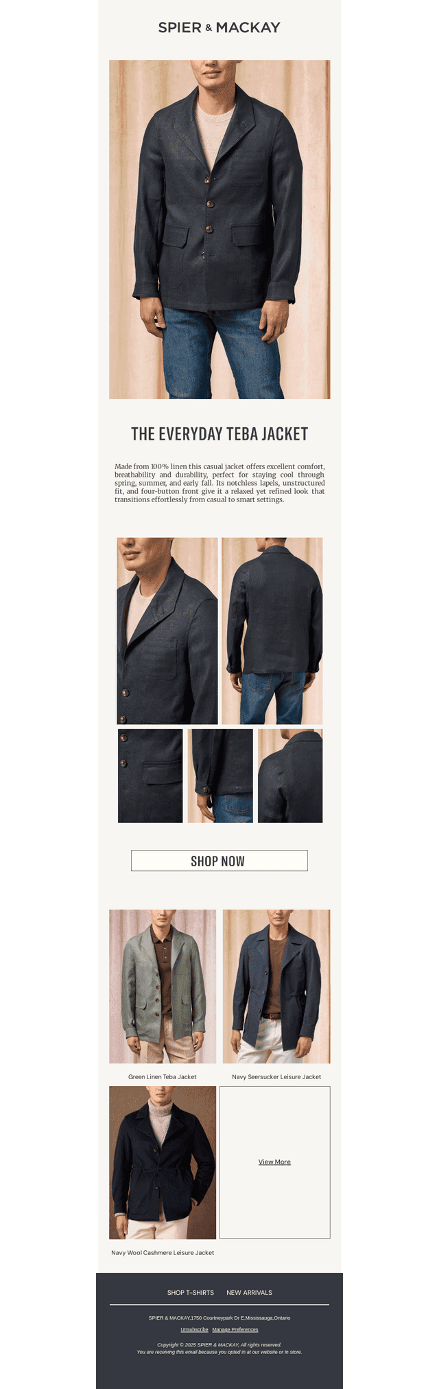 The Teba Jacket: Tailored for Warm Days