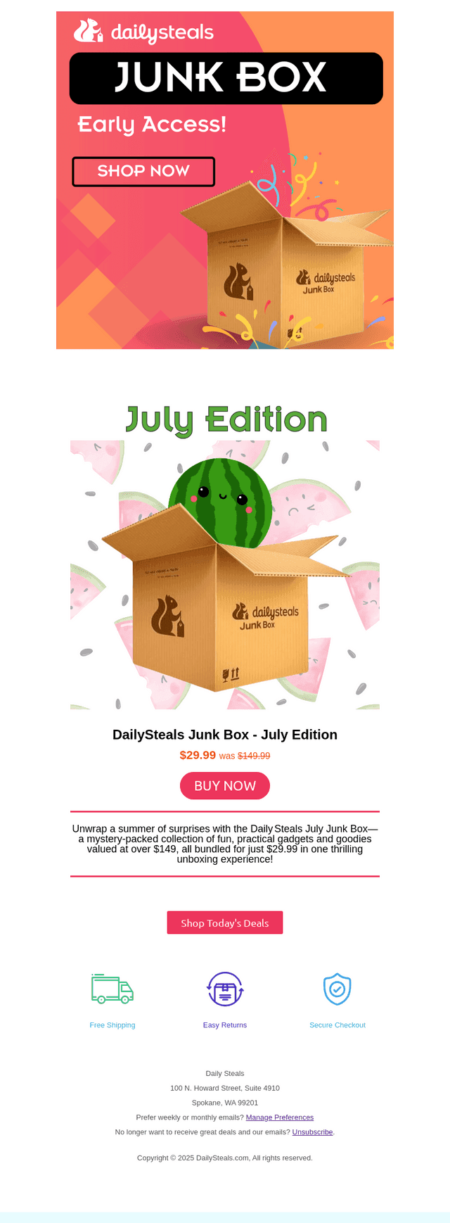 It’s Junkbox time—claim yours early 🎁