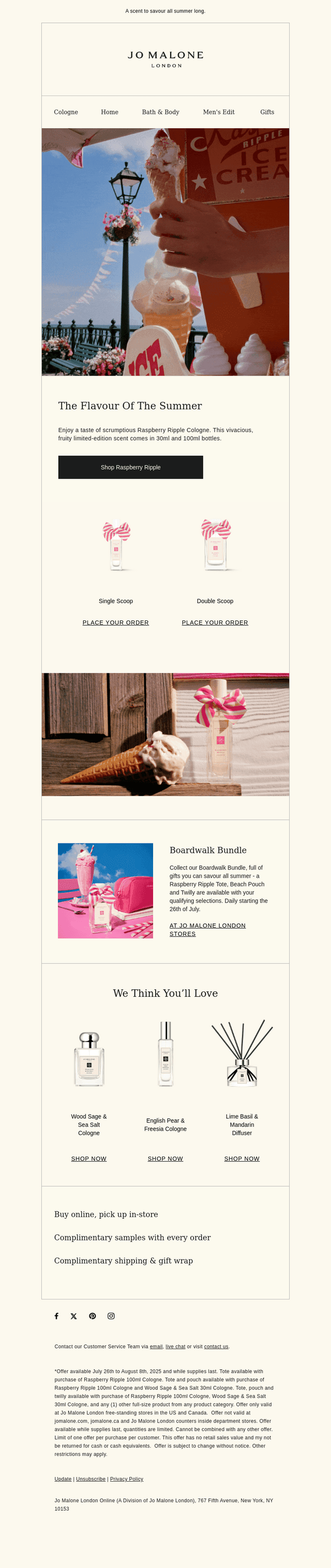 Enjoy a scrumptious limited-edition cologne